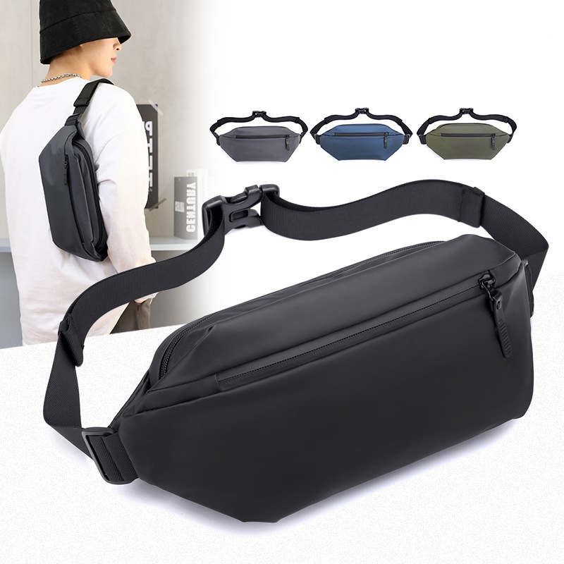 Outdoor Casual Mode Heuptas Heren Schouder Crossbody Tas Multifunctionele Waterdichte Reisborst Draagbaar en Duurzaam