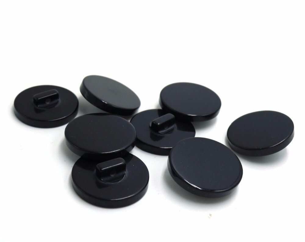 Overhaast Directe Verkoop 12mm/15mm/20mm/25mm/30mm black resin knop 50 stks/partij Modieuze Hars ButtonSweater Knoppen