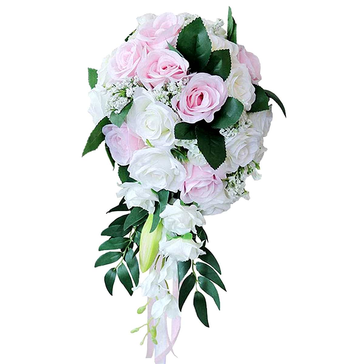 Novia rosa para ramo de novia, flores de mariposa, accesorios nupciales, ramos de novia pequeños, rosas de cinta para decoración de damas de honor