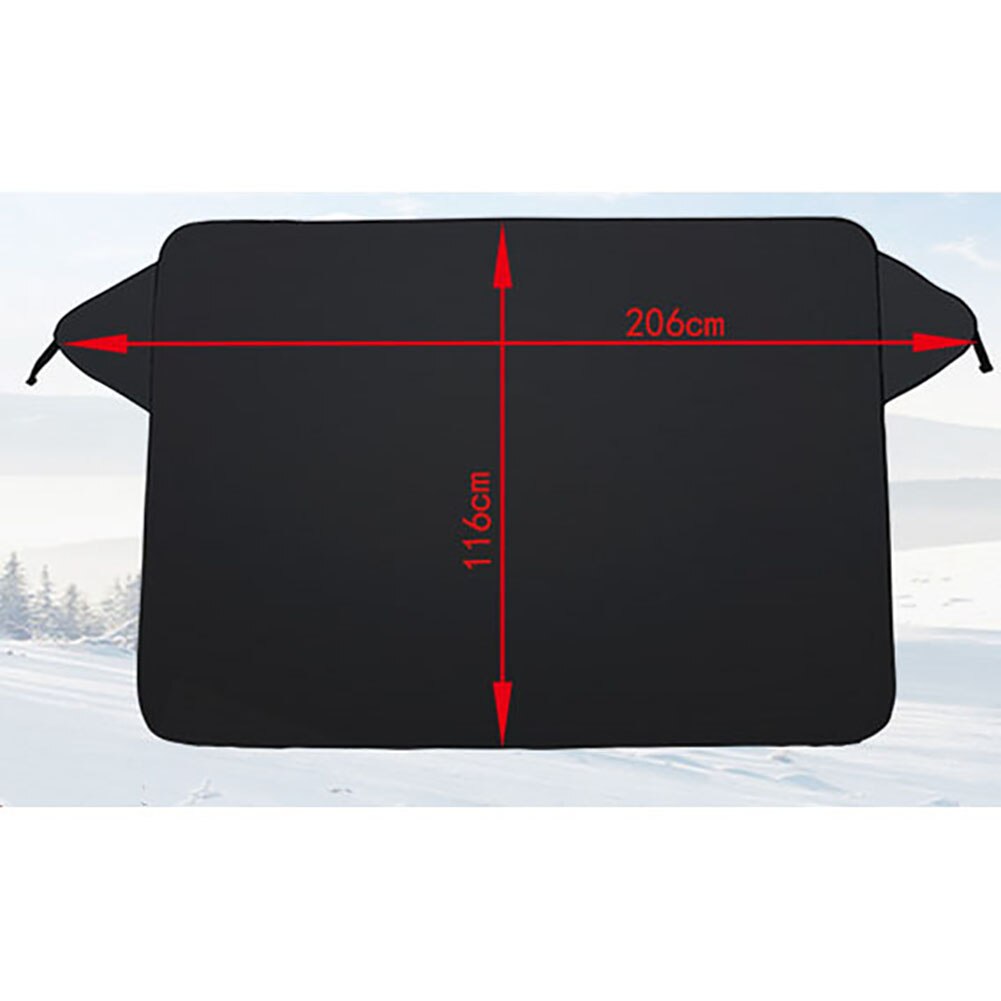 Sterke Magnetische Auto Zonnescherm Voor Voorruit Zilveren Doek Winter Sneeuw Zonnescherm Waterdicht Stofkap Voor Auto