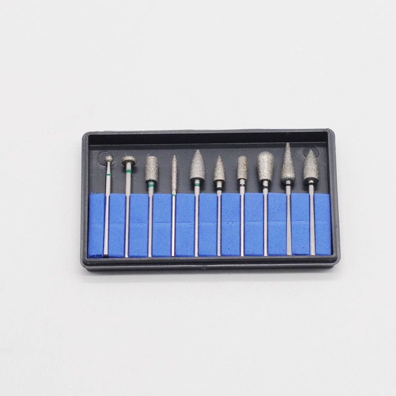 10x Silikon Polierer Schleifkörper Diamant Schleifstifte Polishing Burs 2.35mm e
