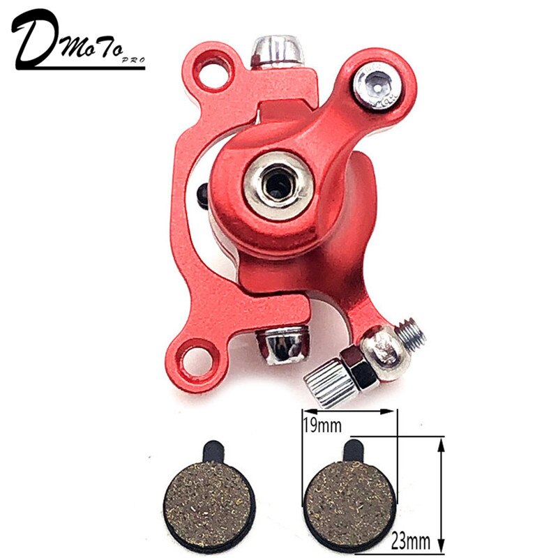 Til zoom skivebremse til el-scooter 10 tommer elektrisk med 140 mm 120mm bremseklodser metal pad bremse rotor cykel dele: D