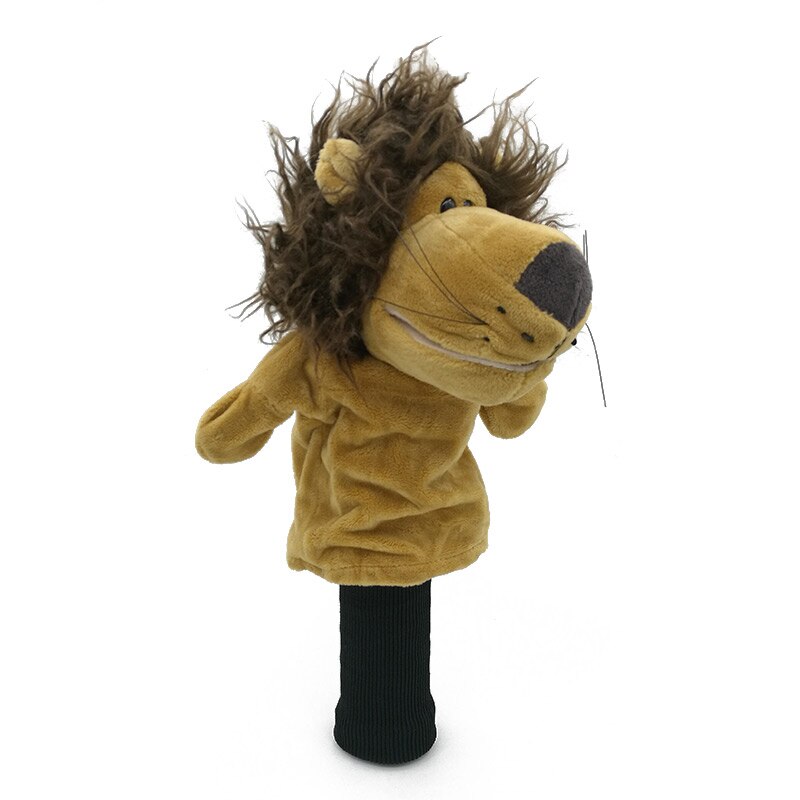 Lion Golf Head Cover Fairway Woods Headcover Animal Mascot Novelty Cute Golf Accessories