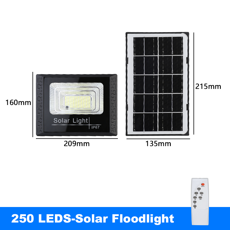 LED-zonnelicht voor buitentuin Schijnwerper Lichtgevende waterdichte trap Muur Zonnelicht Dimmen Licht / tijd / afstandsbediening