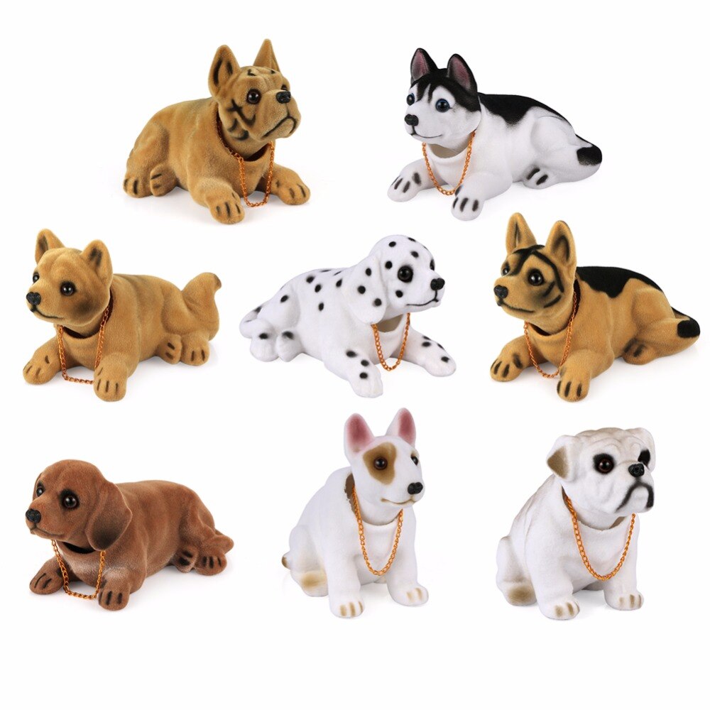 Bilpynt ryster hund nikkende hvalp dukke sød auto instrumentbræt indretning ryster på hovedet bobblehead hund boligindretning