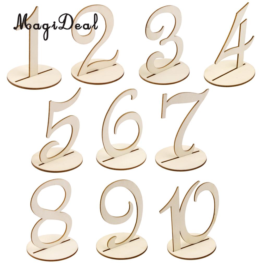 Drewniane okrągłe numery stołów wolnostojące na stół weselny