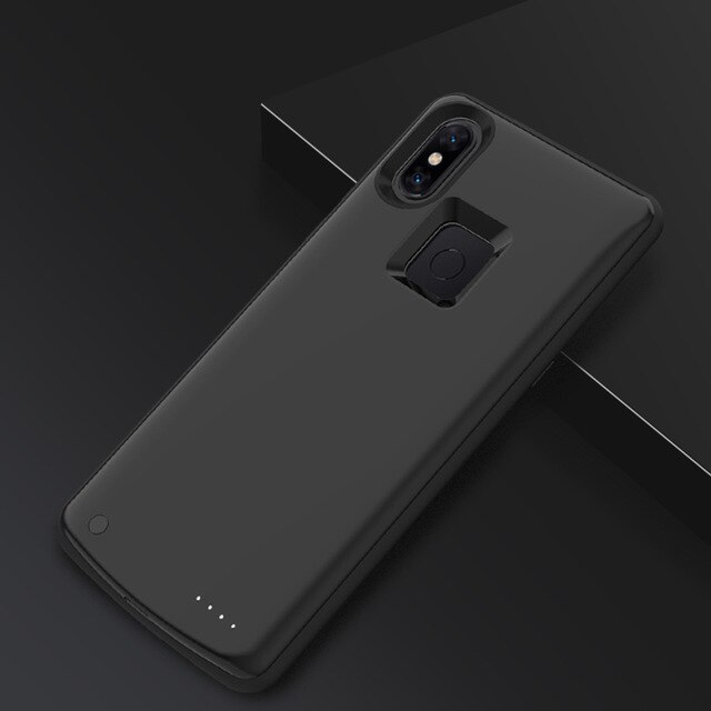 6500Mah Uitgebreid Telefoon Batterij Case Voor Xiaomi Mix 3 Backup Power Opladen Cover Voor Xiaomi Mix 3 Draagbare Batterij charger Cover: Black For Mix 3