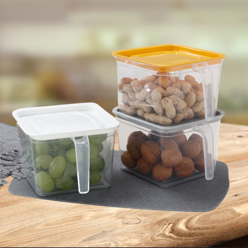 Keuken Plastic Voedsel Groente Opslag Container Organizer Koelkast Opbergdoos Voedsel Containers Kleine Koelkast Opbergdozen