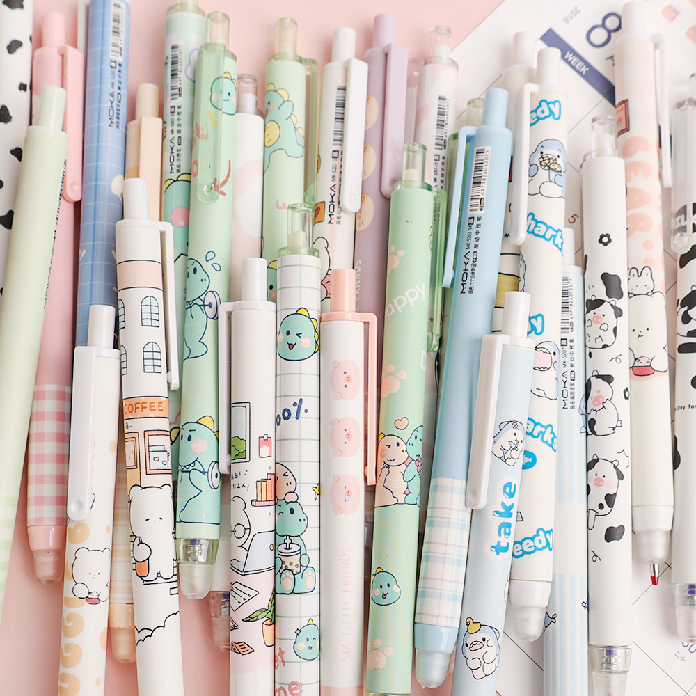 Erasable Gel Pen Animal Writing Supplies Stationery Office Accessories School Office Mechanical Erasable Ink Pens Back To School