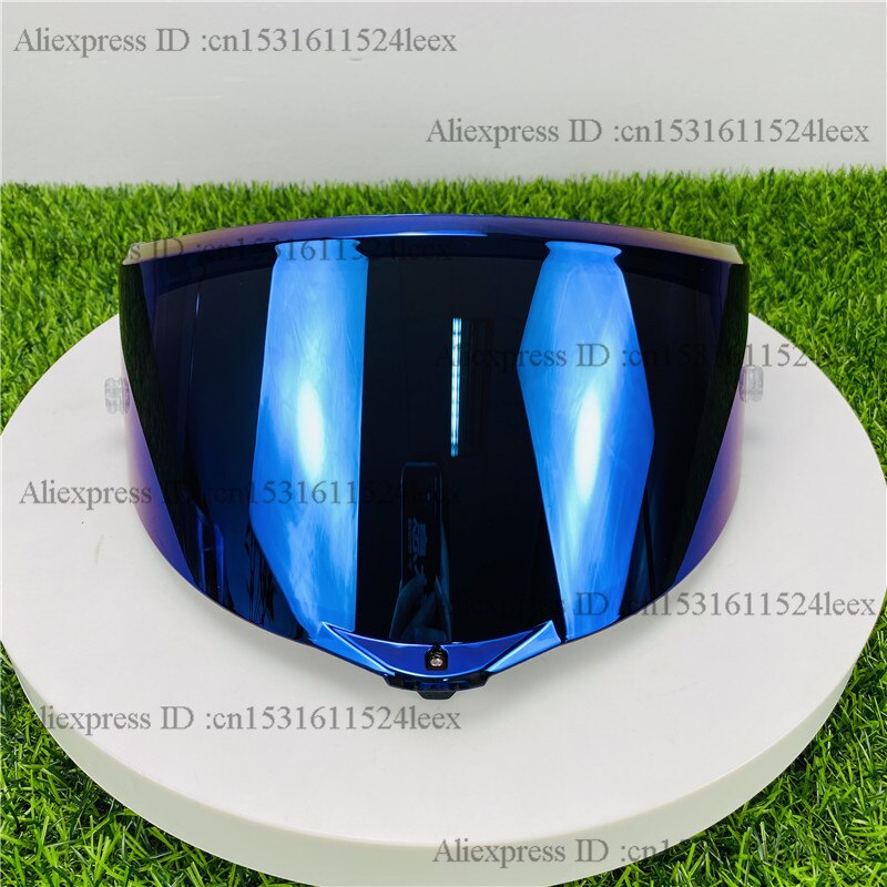 Single Hole Motorcycle Helmet Full Face Shield Sun Visor for Pista GPR GPRR: Blue