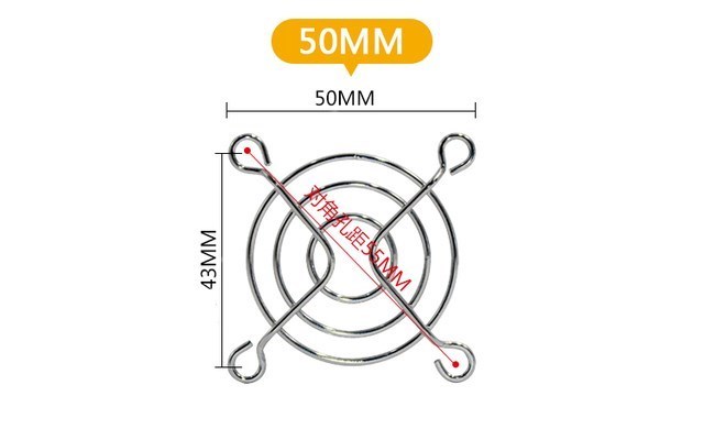 Cooling Fan Guard Metal Grill Computer Cover Fan Grill 30mm 40mm 50mm 60mm 70mm 80mm 90mm 120mm 135mm 140mm 170mm 200mm: pink