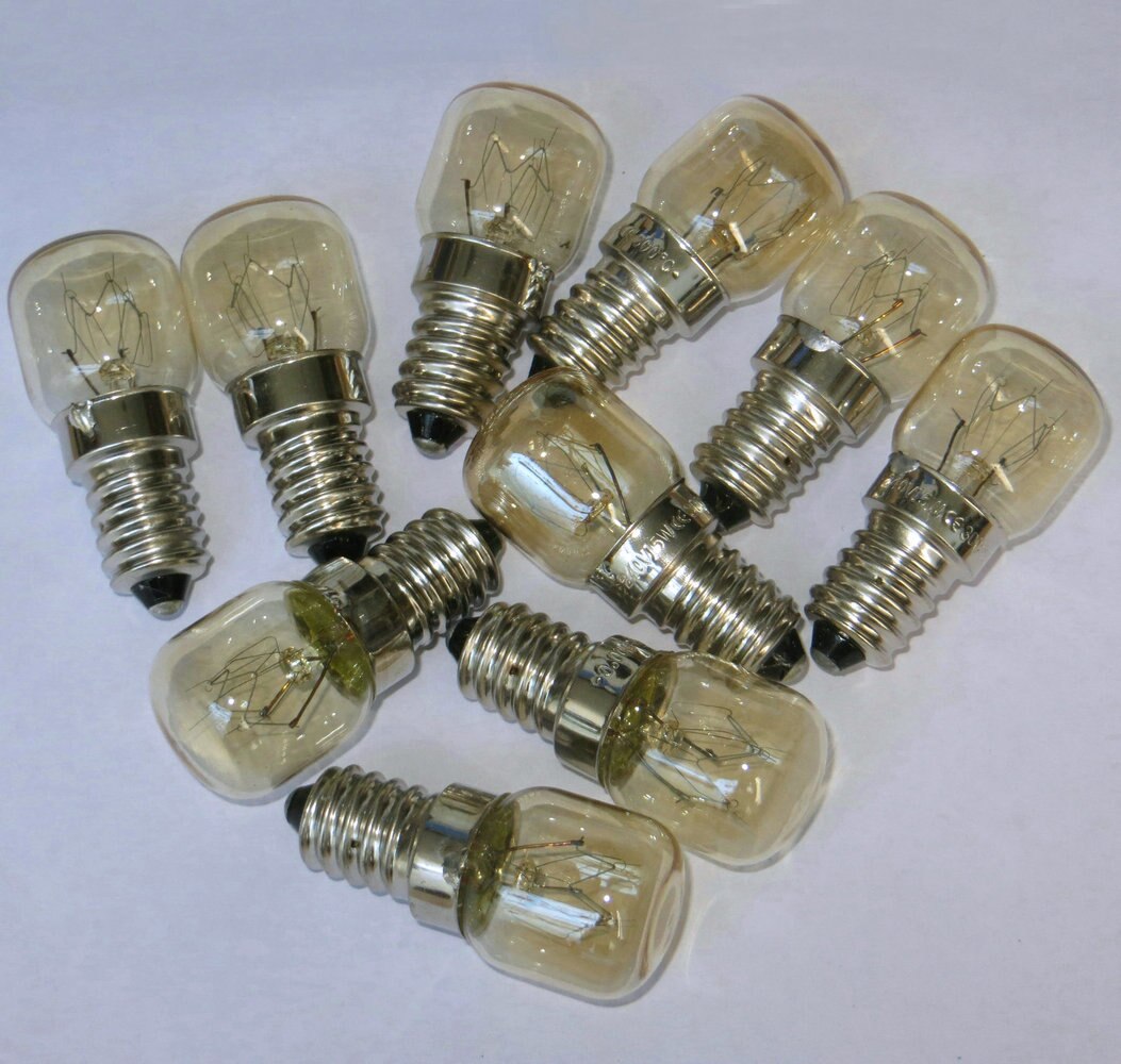 10pcs E14 T22 15W 110V~130V Oven Bulb Oven Lamp Heat Resistant Bulb 300'C