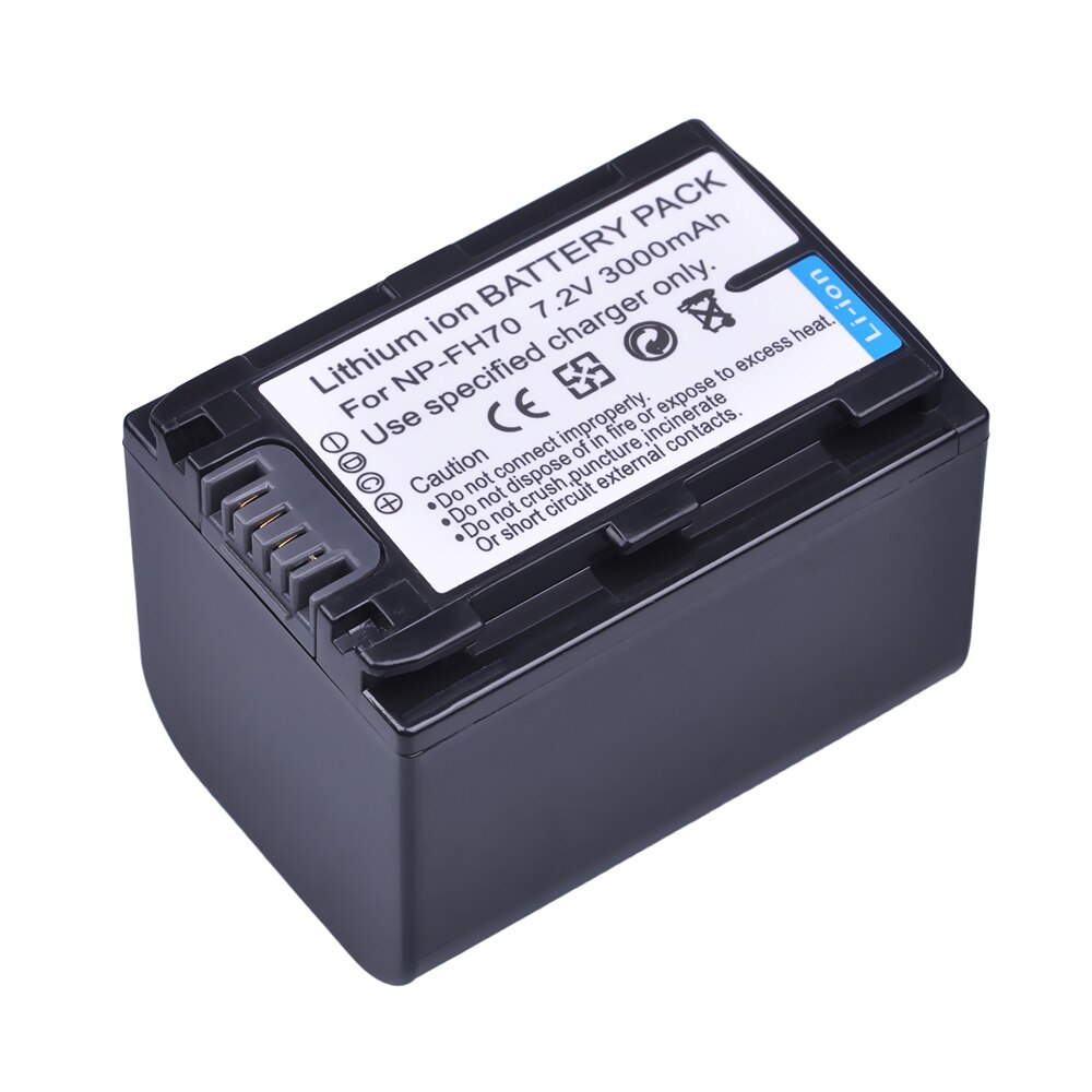 3000mAh NP FH70 NP-FH70 batería para Sony NP-FH30 NP-FH40 NP-FH60 NP-FH50... DCR DVD508 DVD408 DVD308 DVD105 HC28 SR300 SR200 SR82