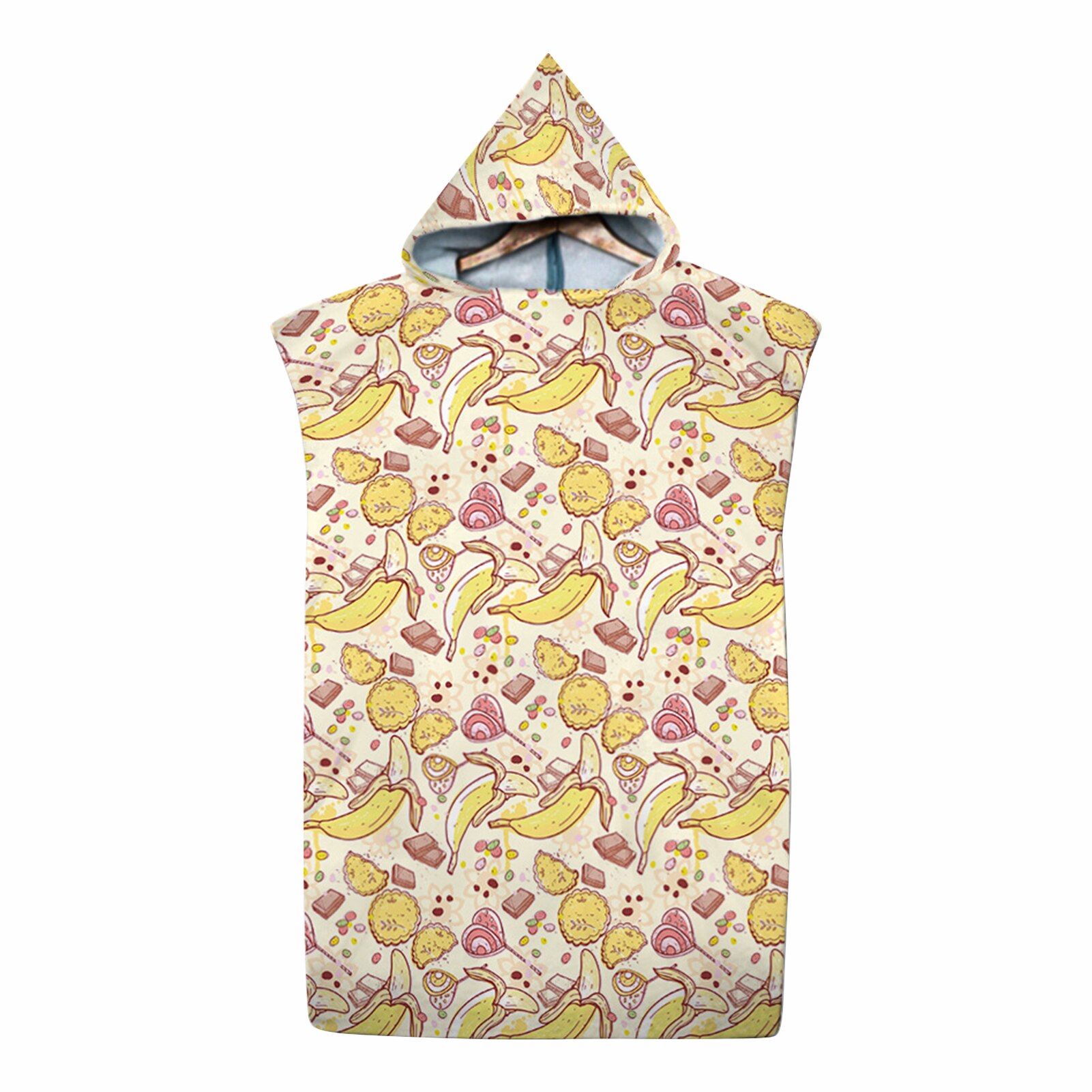 Poncho de microfibra con dibujos animados para adultos, de secado rápido Toalla de baño, bata con capucha para Fitness, gimnasio y playa