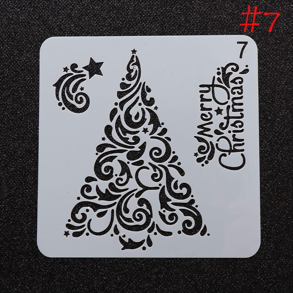 gefallen Schnee Schablone für malerei Präge Papier Karte Weihnachten Scrapbooking Fotoalbum Dekor, Der Zeichnung Blatt: 7