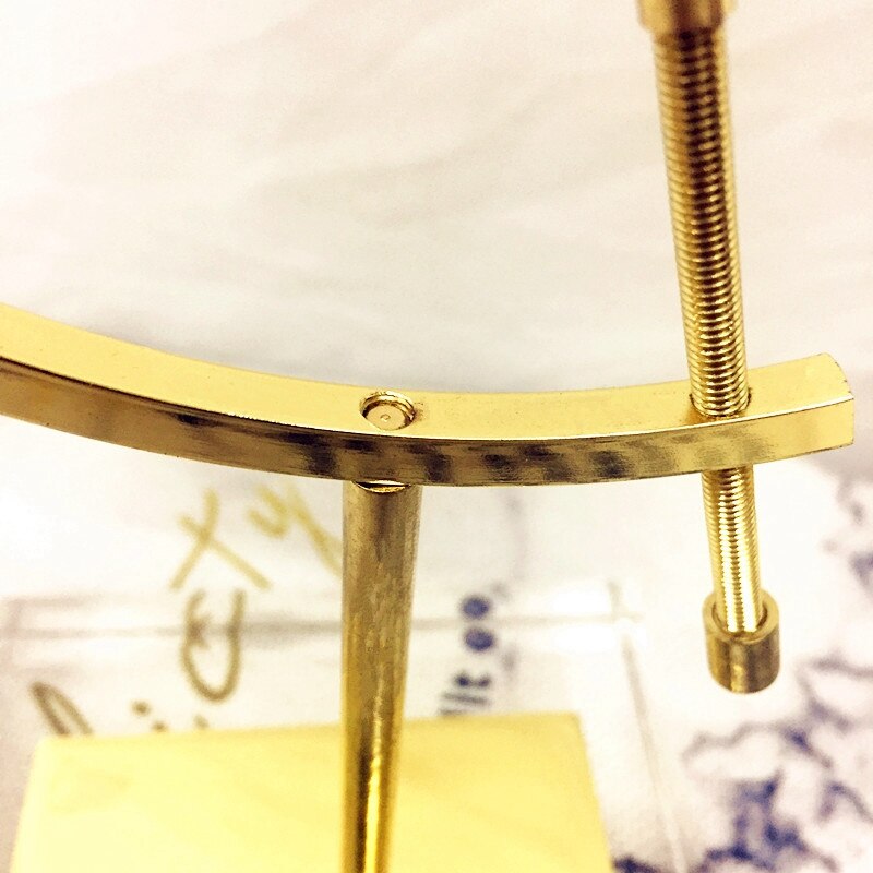 Globus Kristall Ball Stand Glas Ball Ständer Metall Gold Dekorative Ornamente Handwerk (L)