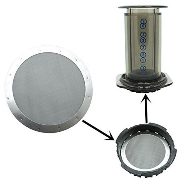 2 café de filtro de Metal-reutilizable de acero inoxidable filtro para café Aeropress de