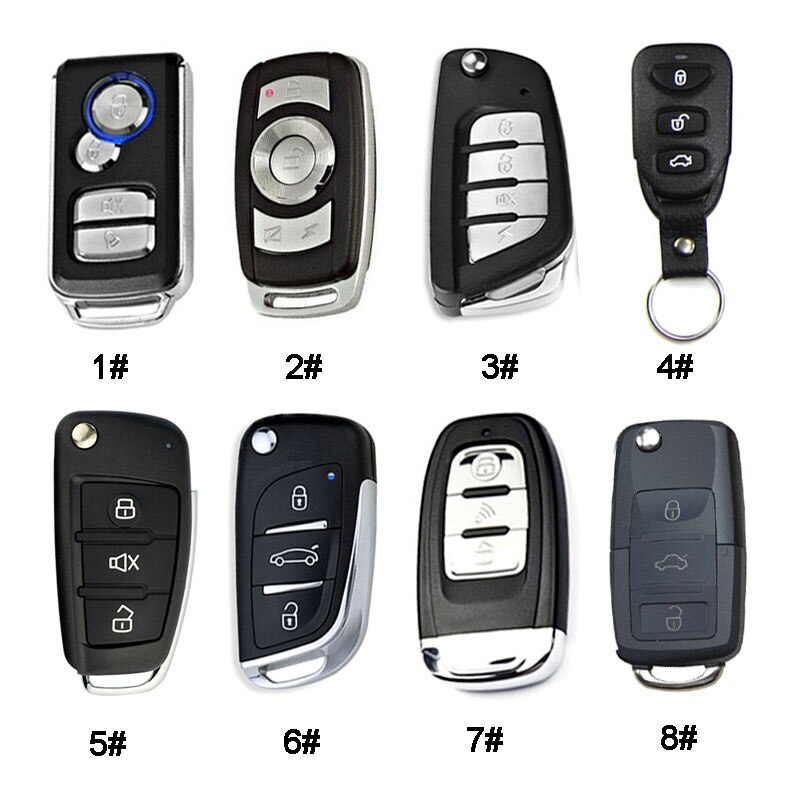 Central Locking Remote Control Keychain For Car Alarm Auto Lock Door Smart Universal Centralized Unit Power Window Trunk Release