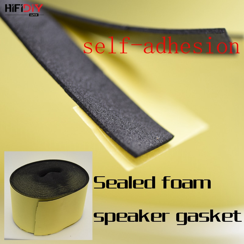 HIFIDIY Speaker Accessories DIY Installation junction box and speaker unit foam bonding (Width 12mm*thickness 1.5mm* length 1m