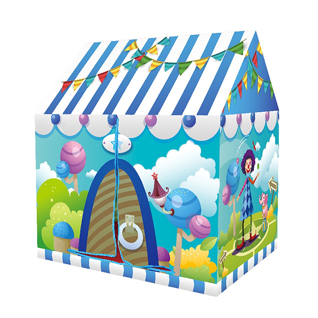 Pieghevole Circo troupe A Tema Tenda Casetta per Bambini Al Coperto Giochi tutto'aperto, 36.6 ''L x 28''W x 40''