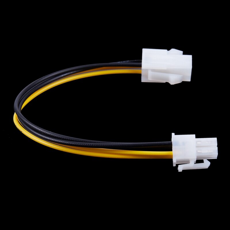RISE-20CM/8Inch 12V 4 Pin Male to 4 Pin P4 Female CPU Power Supply Extension Cable