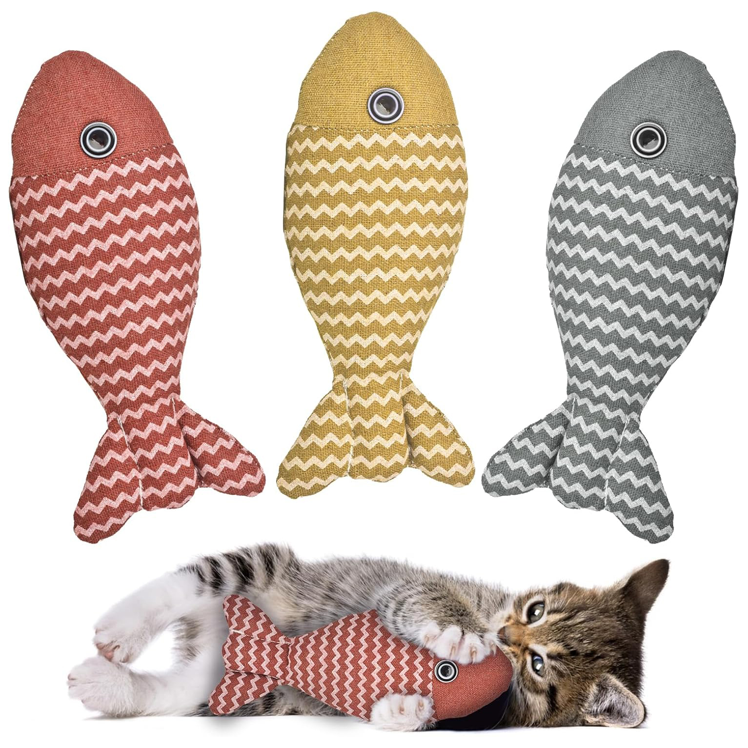 Katzenspielzeug Fisch Katzenminze Spielzeug Interaktives Katzenspielzeug Katzenkauspielzeug Katzenkissenspielzeug KätzchenüSpund Kicker Spielzeug für Katzen Ich bin Innenbereich Kätzchen Bausatz