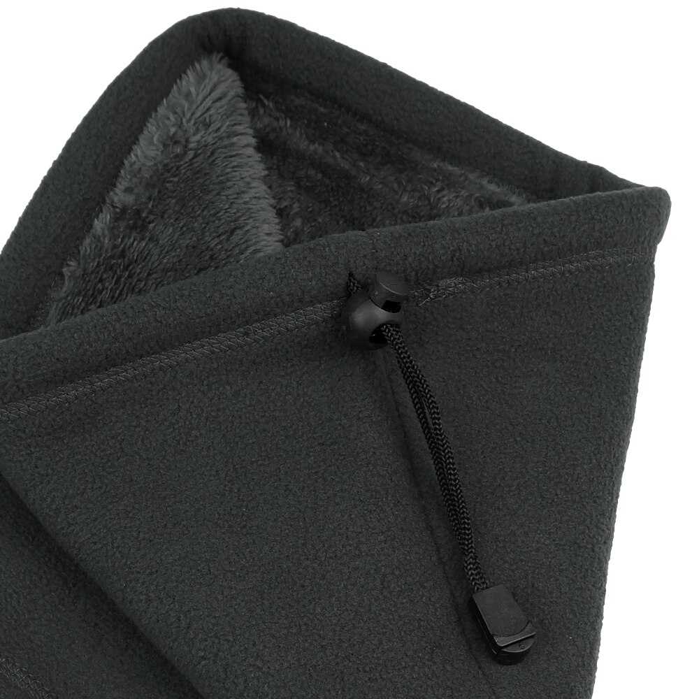 Thicken Fleece Neck Gaiters Adjustable Neck Warmer Face Mask for Hiking Skiing Snowboarding Winter Outdoor Sports