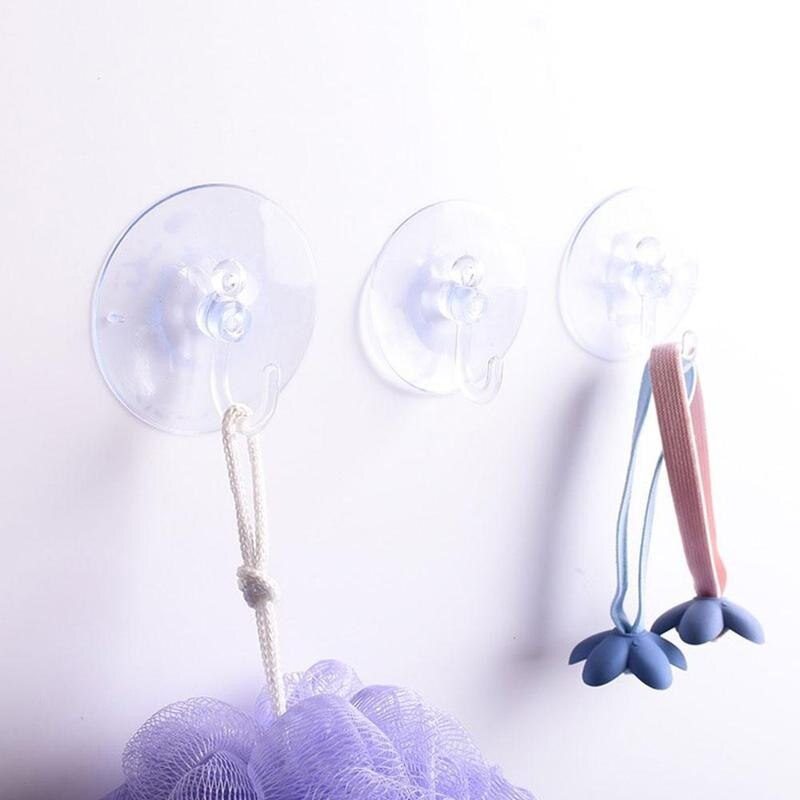 1pcs Clear Suction Cup Sucker Hooks Plastic Adhesive Storage Holders Home Window Glass Sucker Hanger Suction Cup Sucker Hooks