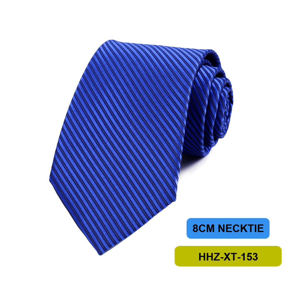 Corbata para hombre de 8CM, corbatas a cuadros a rayas lisas de color negro marino para hombre, corbata tejida de Jacquard para novio, corbata para de boda de negocios: Turquesa