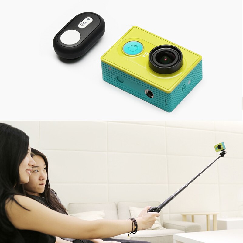 Bluetooth udvidelig monopod fjernbetjening selfie stick stativ til xiaomi yi kamera xiaoyi 4k 4k+  yi lite og action kamera taske