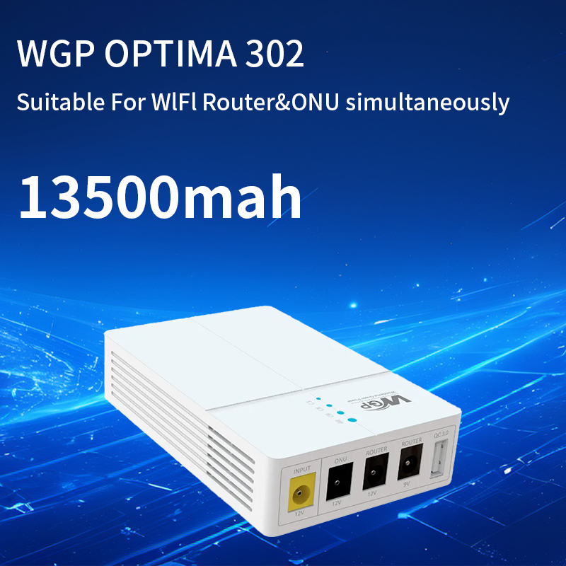 Portable Mini UPS DC Uninterruptible Power Supply 13500mAh 21700 Battery Backup 5v 9v 12v Router wifi Modem Camera WGP UPS302
