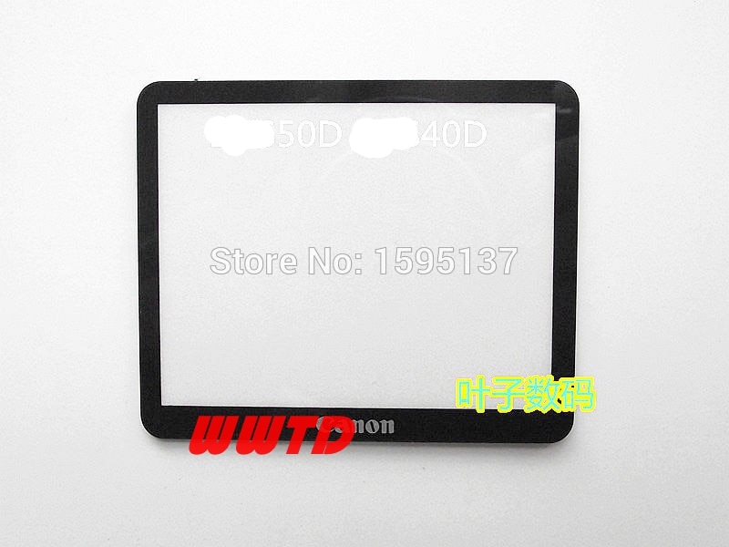 Lcd-scherm Window Display (Acryl) Outer Glas Voor CANON 40D 50D Camera Screen Protector + Tape