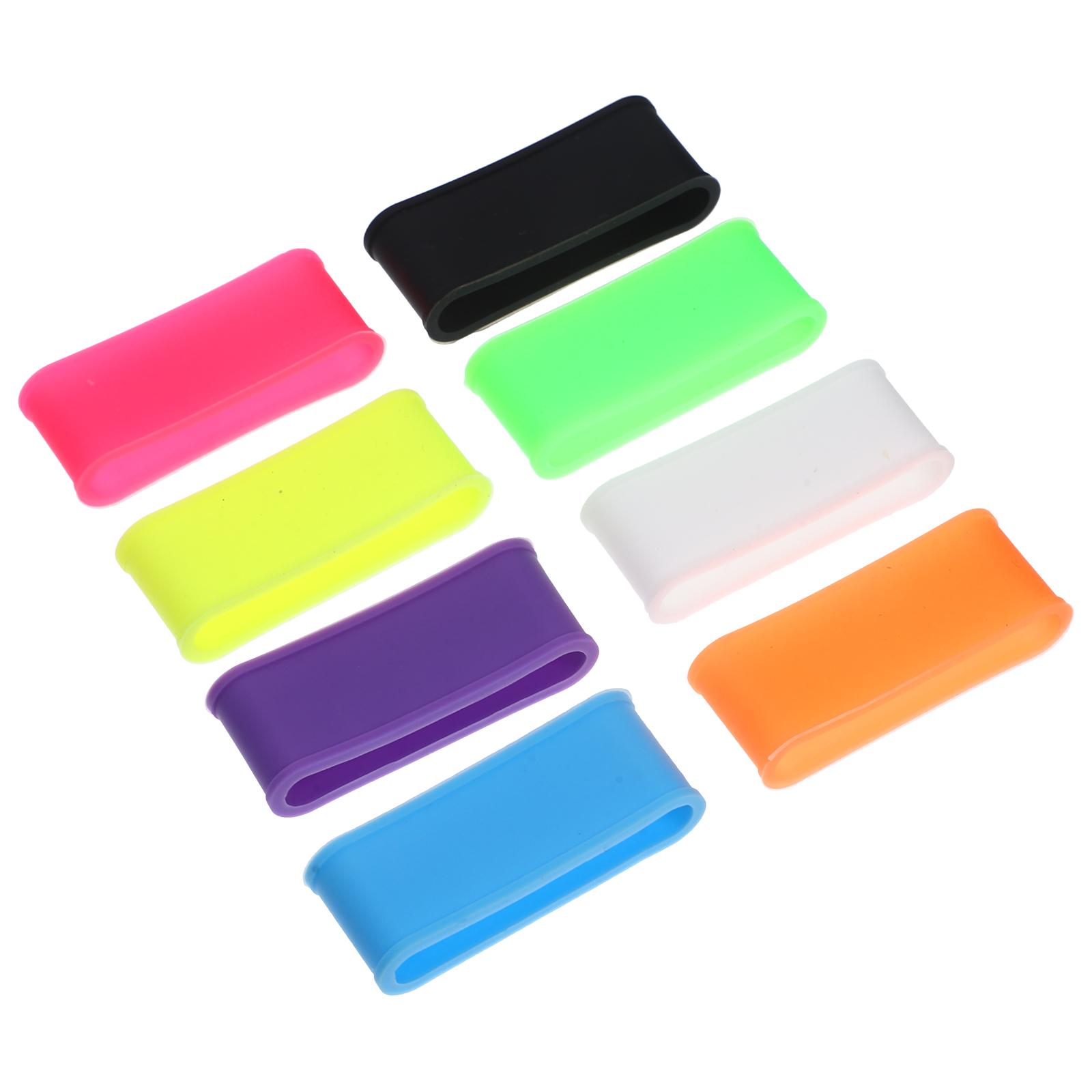 8 Pcs Racket Anti-slip Ring Tennis Overgrips Outdoor Protector Reusable Silica Gel Band