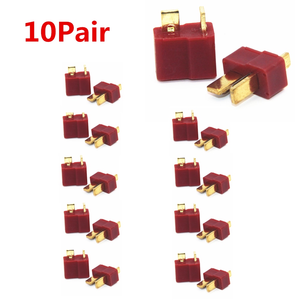 10 Pairs T Plug Mannelijke & Vrouwelijke Deans Connectors Stijl Voor RC LiPo Batterij