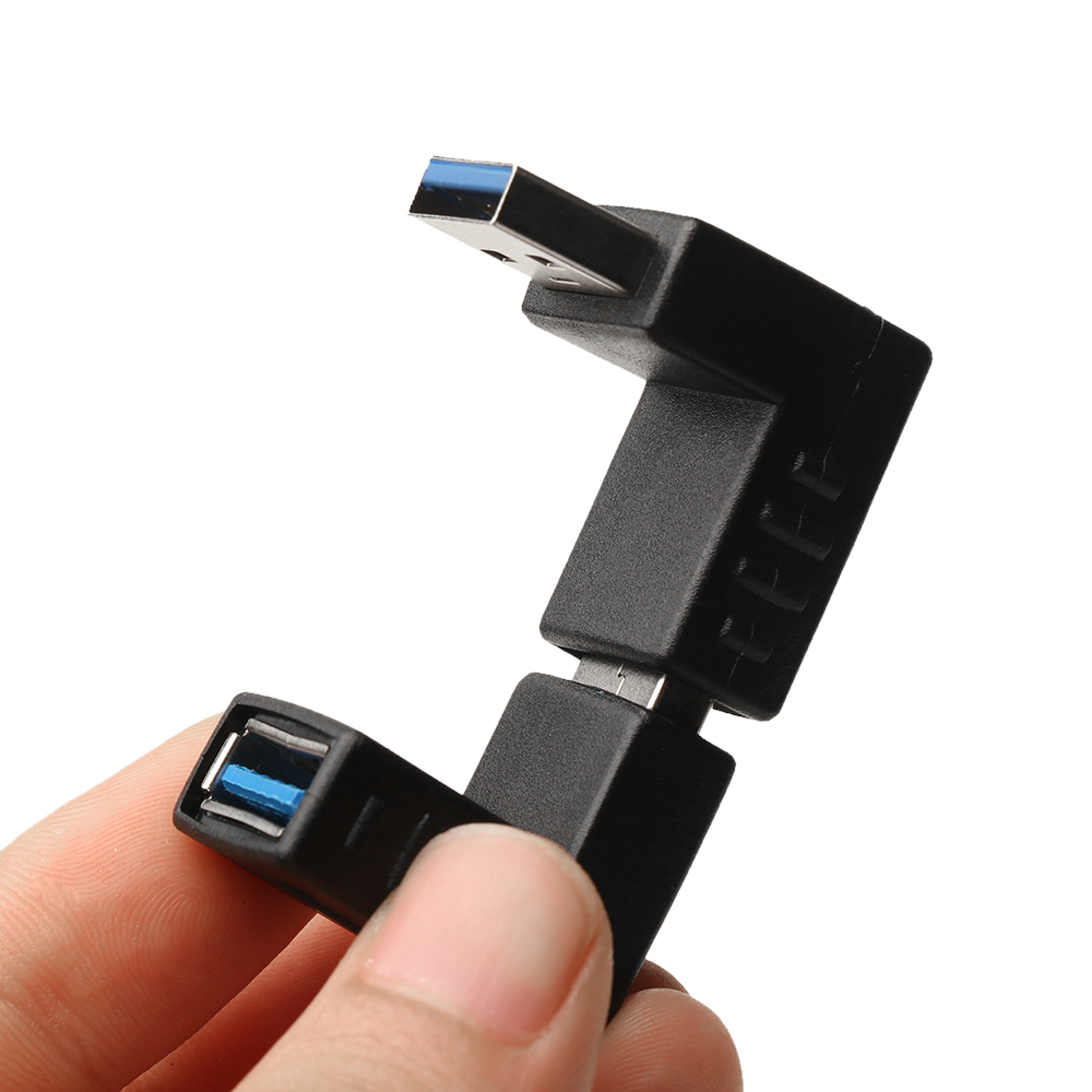 90 Graden Links Haaks Usb HUB3.0 Een Man-vrouw Connector Adapter Voor Laptop Pc Data Transfer Splitter