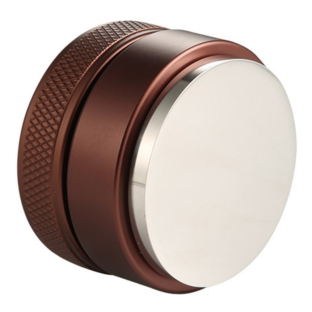 49mm Coffee Tamper Coffee Distributor Adjustable Espresso Powder Hammer Distributor Coffee Tamper Leveler: Flat