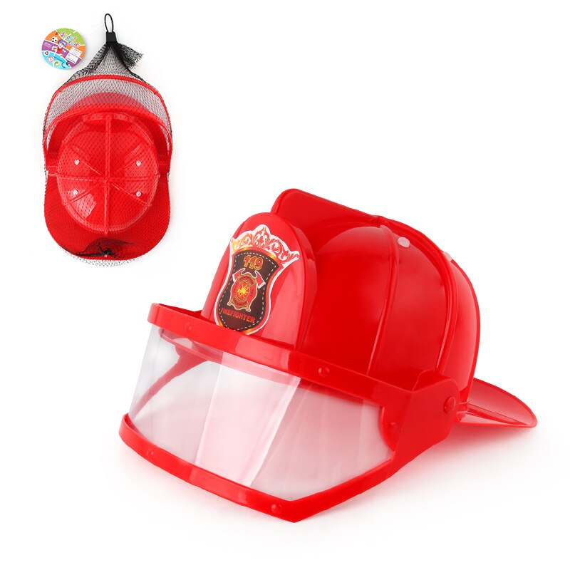 Kids Brandweerman Brandweerman Cosplay Speelgoed Fire Chief Rollenspel Costume Dress-Up Kinderen Pretend Play Speelgoed Vechten Gereedschap Speelgoed set: Fire hat