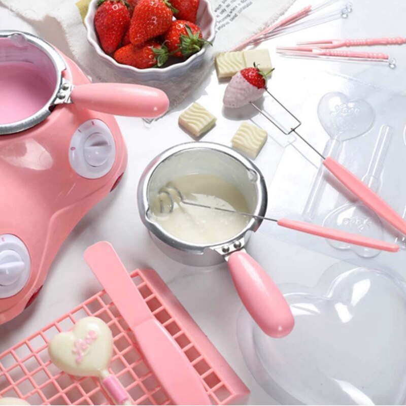 Chocolade Fontein Maker Elektrische Chocolade Melting Pot Set Candy Maker Dessert Kaasfondue Ketel Met Eu Plug