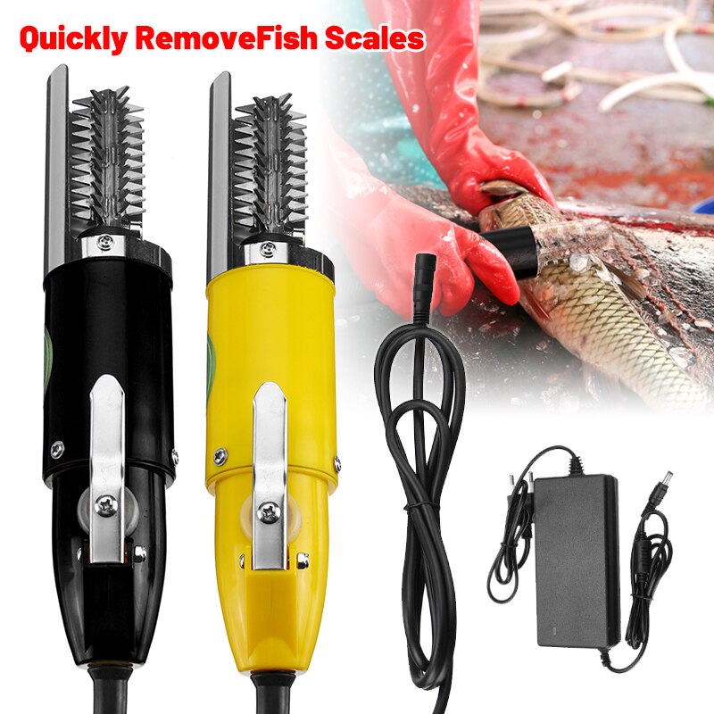 120W 220V Electric Fish Scaler Waterproof Charging Portable Fishing Scalers Clean Easy Descaler Scraper Seafood Tools Kitchen