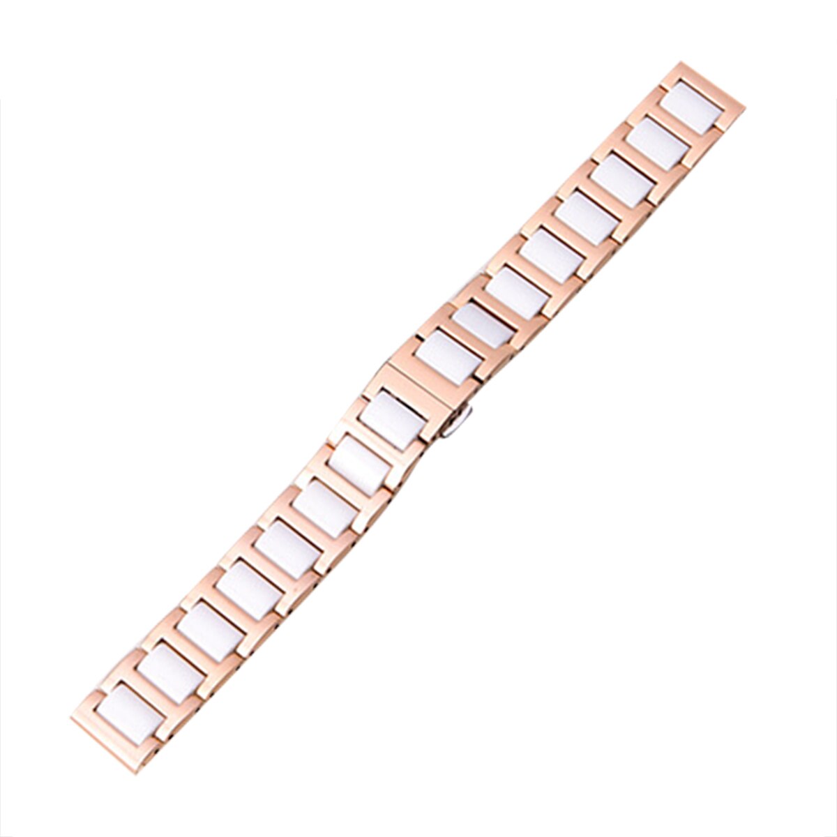 New Universal Substituição Cinta Faixa de Relógio de Aço Pulseira de Cerâmica com Metal Buckle Clasp 20mm Para Pulso Perímetro 5.5- 8.1 polegada: 03