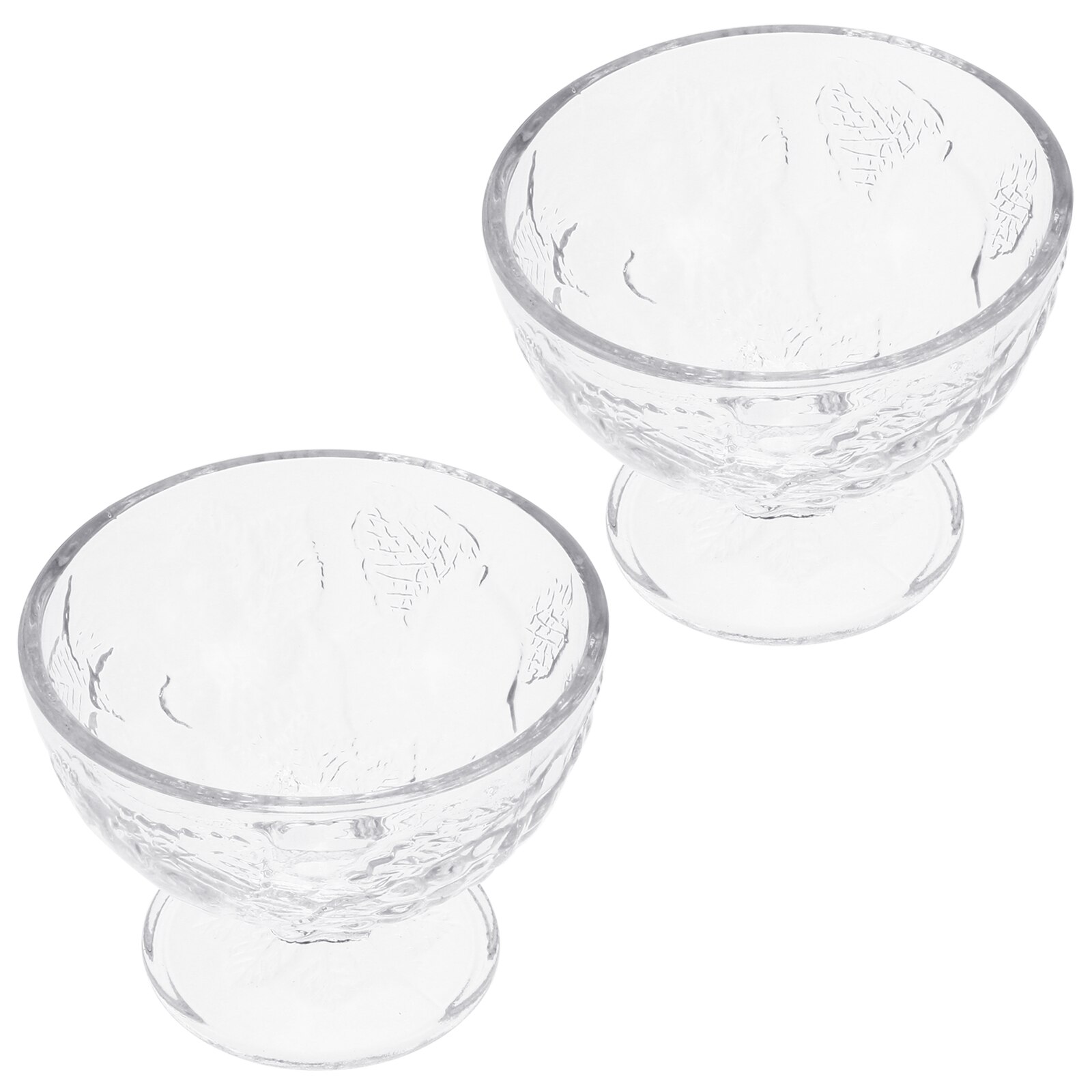 1pc Glass Cup Ice Cream Bowl Milkshake Cold Drink Cup Dessert Container Juice Ice Cream Cup