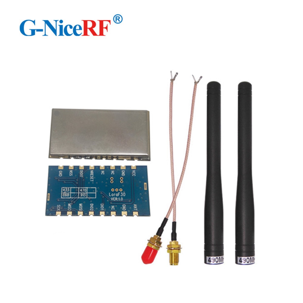 2pcs/lot Lora1278F30 1W 30dBm 6-8km Long Distance and High Sensitivity (-120 dBm) 433MHz Industrial Wireless RF Module