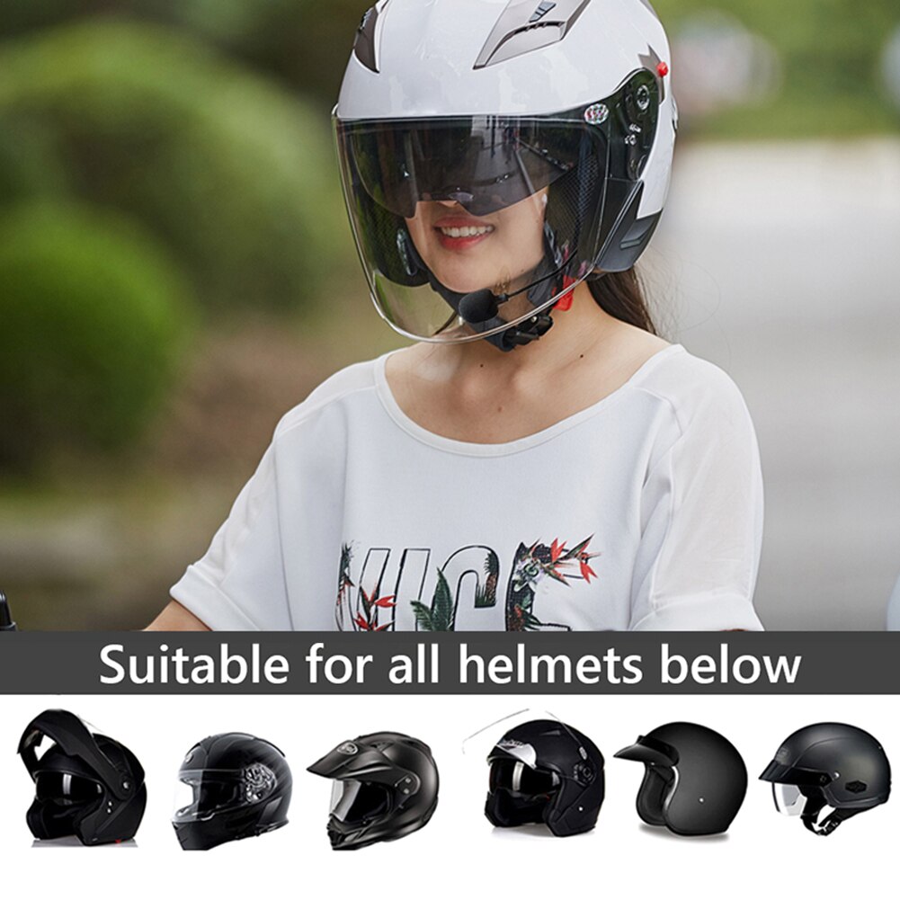 QY8 Motorcycle Helmet Headset 3.5mm Wired Earphones Headphones with Microphone for Motorbike Helmet Intercom Interphone MGO3