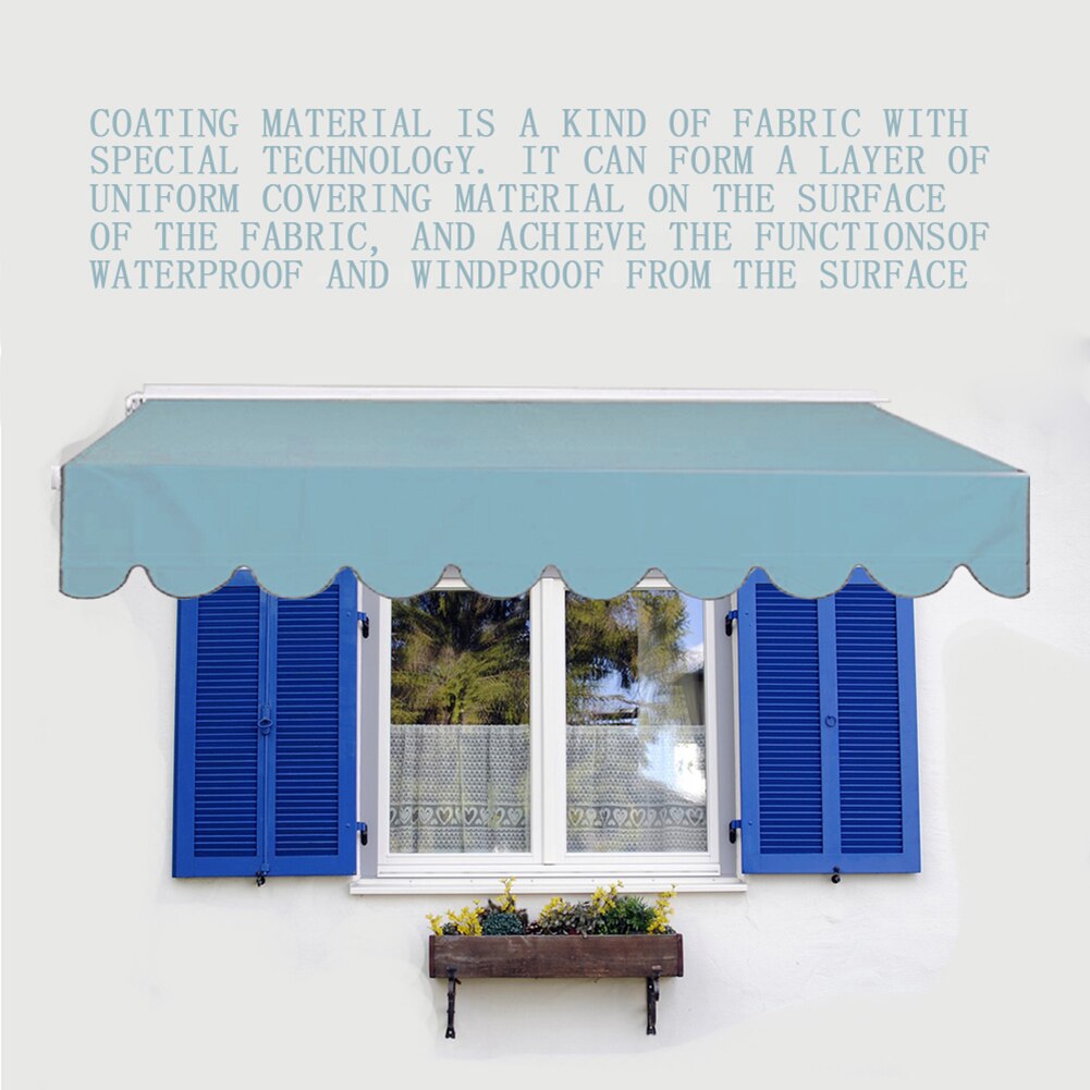 Sun Shade Rainproof Awning Fabric 2x1.5m Waterproof Awning Replacement Fabric for Outdoor Courtyard Garden Balcony