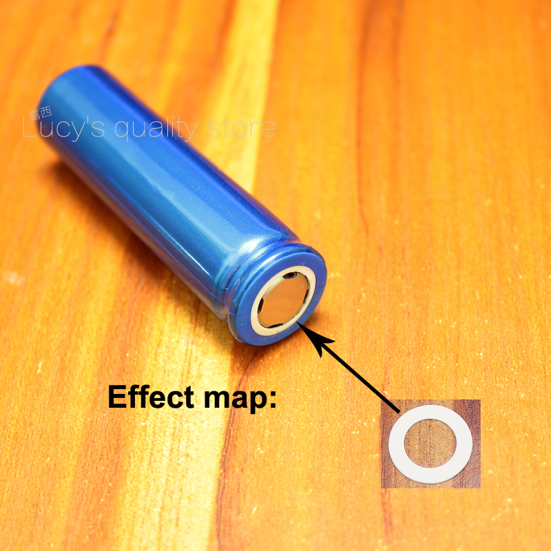 Embout pour batterie au lithium 100 | 18650 pièces par lot, capuchon peut être soudé par tache, pôle positif en acier inoxydable, accessoires de batterie négative