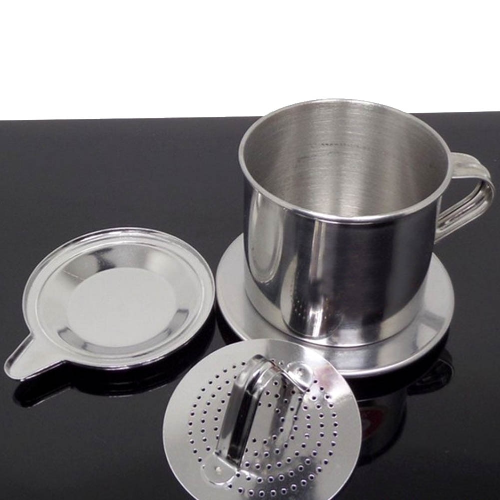 50/100ml vietnam stil rustfritt stål kaffe drypp filter maker gryte infuse kopp bærbart hjemmekontor reise camping slitesterk