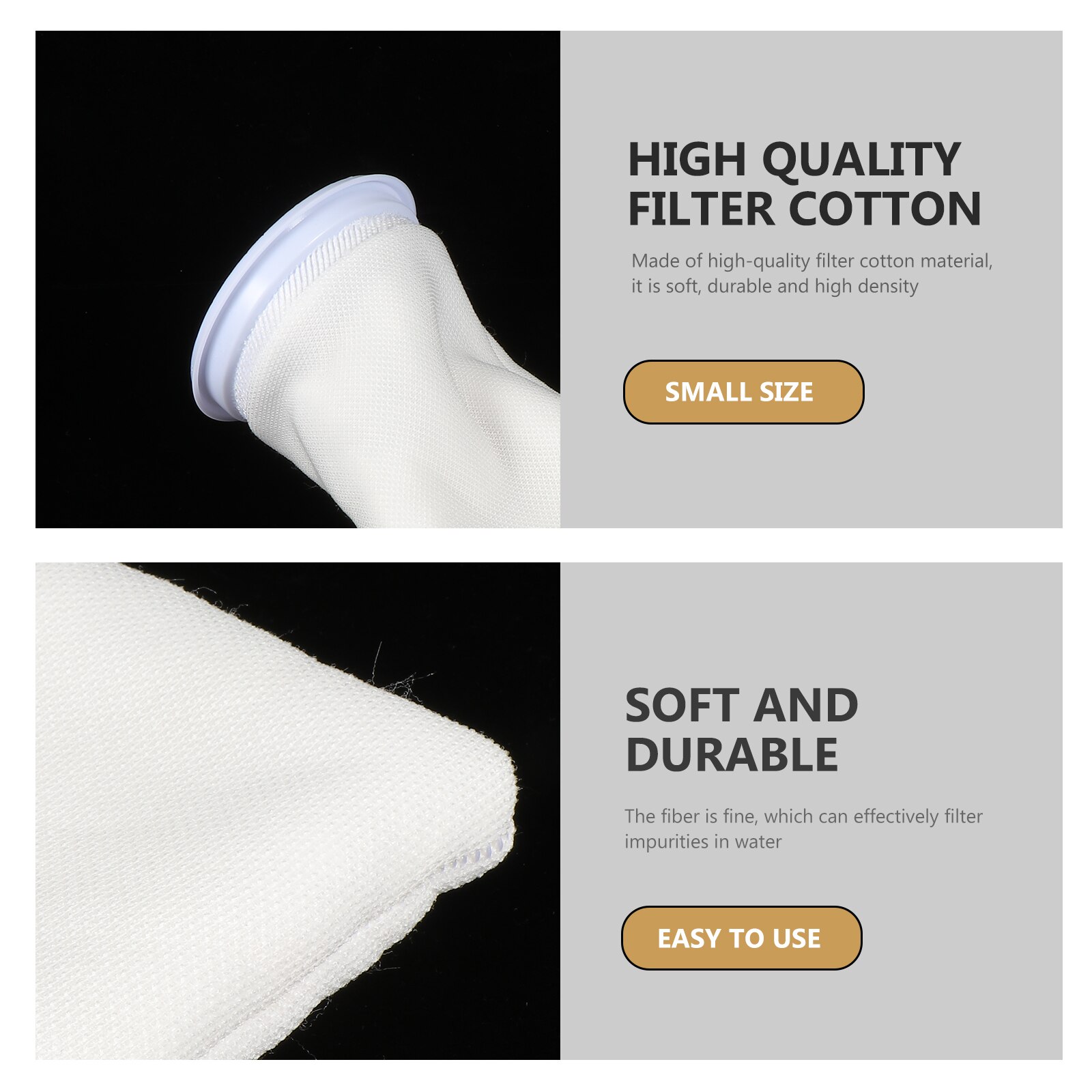 3Pcs Aquarium Sump Filter Bags Premium Fish Tank Filtering Bags