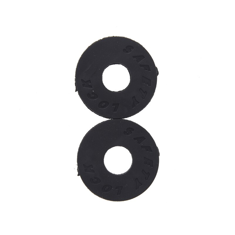 4 stuks elektrische gitaar bas ukelele accessoires gitaarband blok rubber veiligheidsring akoestisch: Zwart