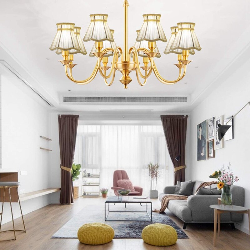 Kaars Kroonluchter Lampenkap Set Van 2 Clip On Licht Lampenkap Wandlamp Stof Licht Schaduw