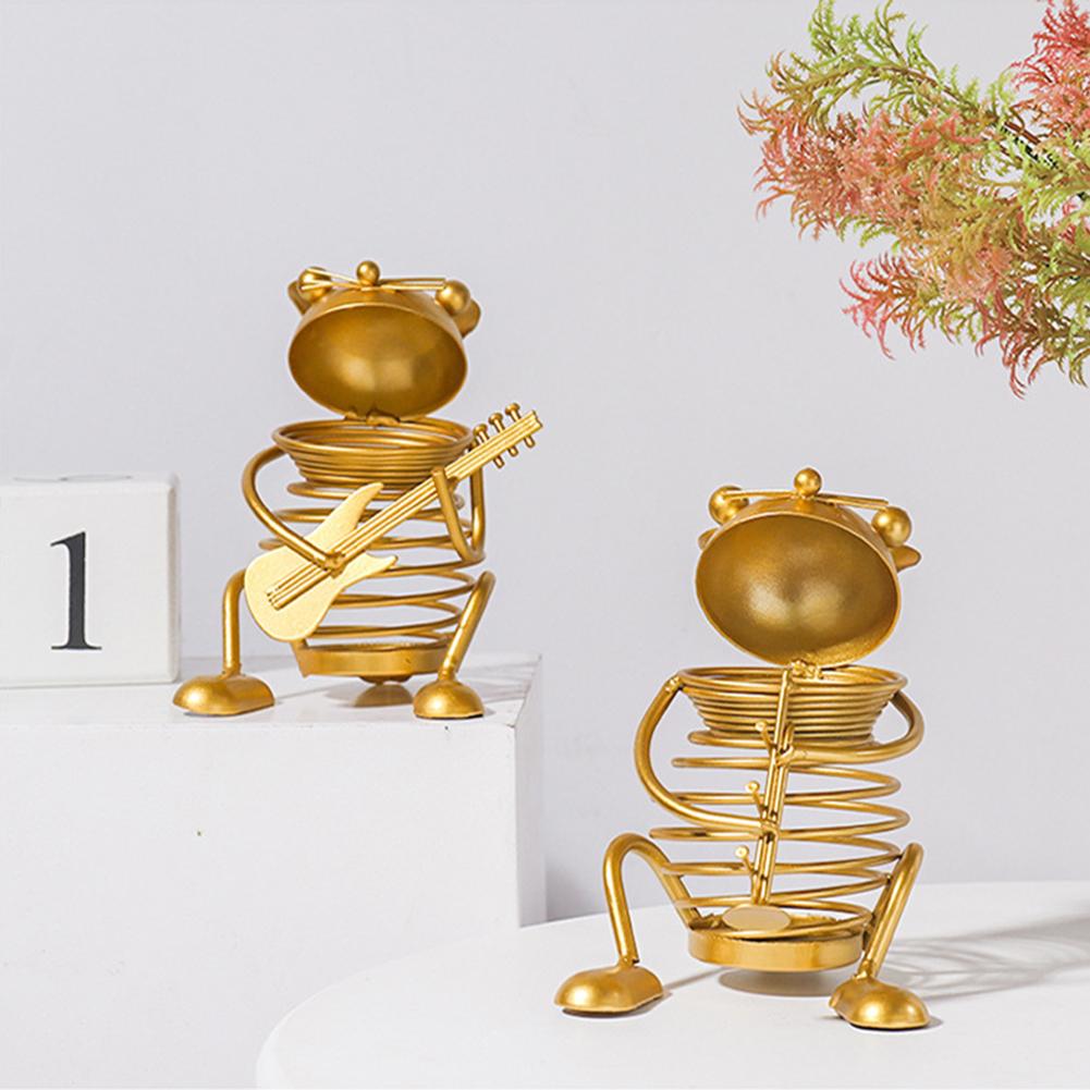 Gold Metal Pen Holder Desk Sturdy Stationery Organizer Desktop Craft Ornament For Home And Office Supplies